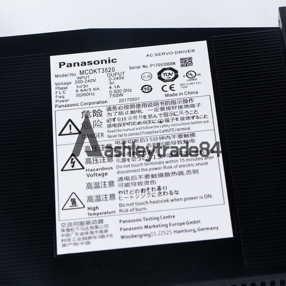 Panasonic AC Servo Driver MCDKT3520 - PANASONIC