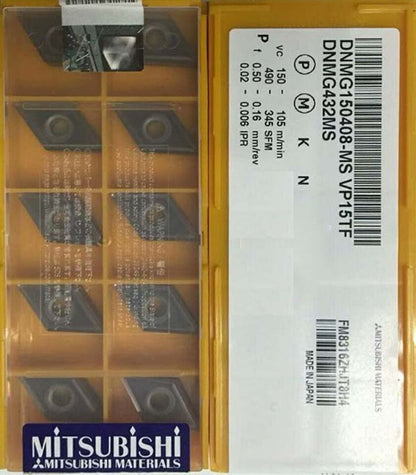 new 10pcs/box Mitsubishi DNMG150408-MS VP15TF Carbide Inserts - MITSUBISHI