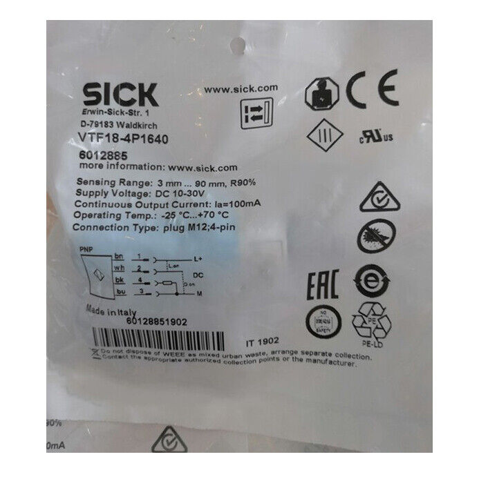 new SICK VTF18-4P1640 Photoelectric Switch One VTF184P1640 - SIK