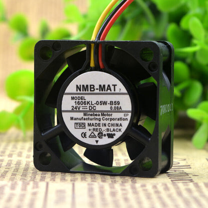 new DC24V 40*40*15mm 0.08A three-wire signal detection cooling fan NMB1606KL-05W-B59 - NMB