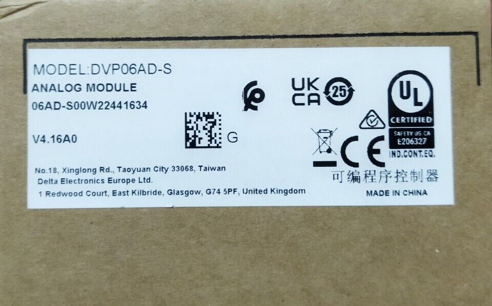 new Delta DVP06AD-S PLC Module One ping DVP06ADS - DELTA