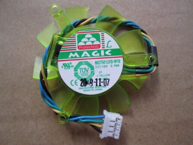 new 1PC Double ball bearing Graphics card cooling fan 12V 0.19A 4Pin MGT5012XB-W10 - KOEED