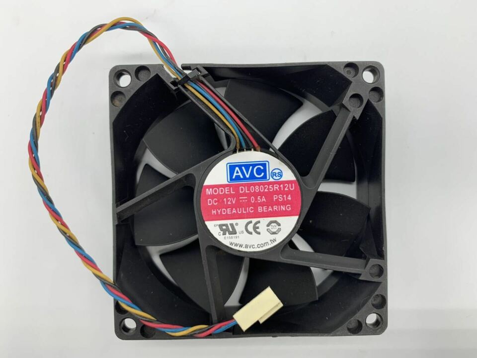 new 1PC chassis cooling fan P/N:01VVH1 4-Pin DS08025R12U P195 8025 DC 12V 0.5A - UNSPECIFIED VENDOR