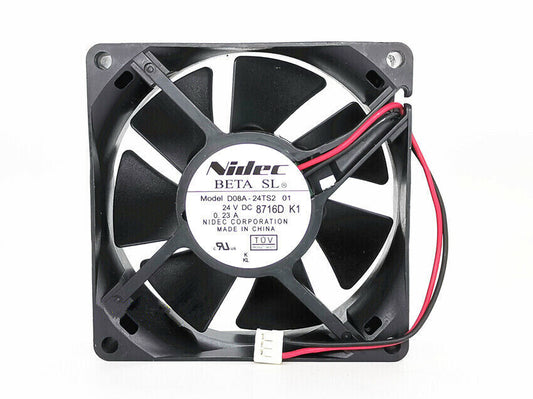 new 1PC 80mmX25mm 3-Pin Inverter Cooling Fan D08A-24TS2 01 DC 24V 0.23A - RITTAL