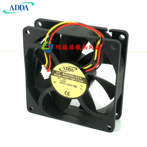 new ADDA 8025 12V 0.65A AD0812VB-A72GP double ball high air volume cooling fan