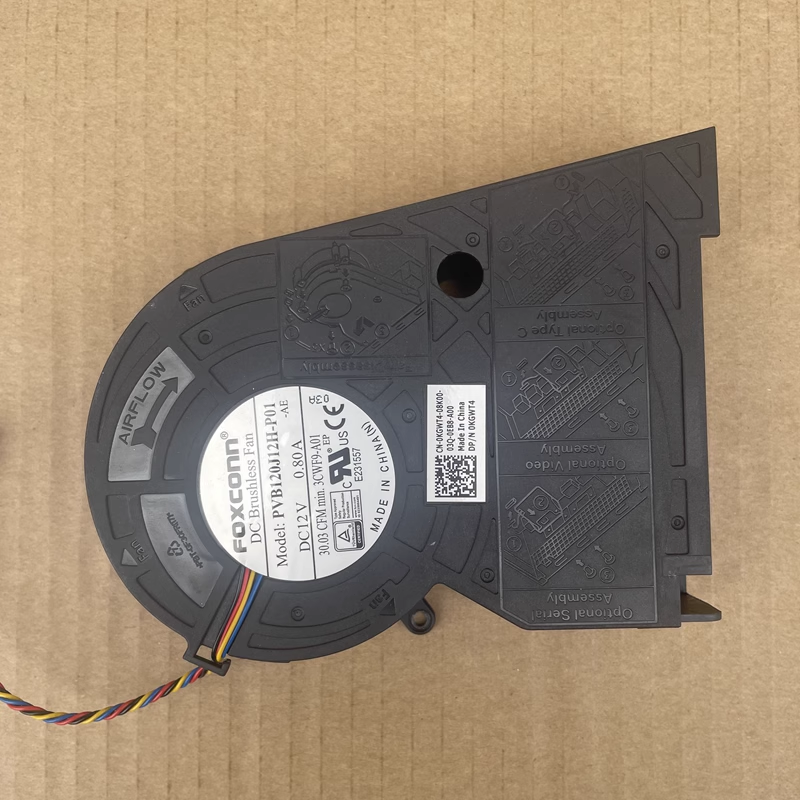 new 1PC For Optiplex PVB120J12H-P01 12V 0.8A 4PIN PWM CPU Cooler Fan - OPTIPLEX
