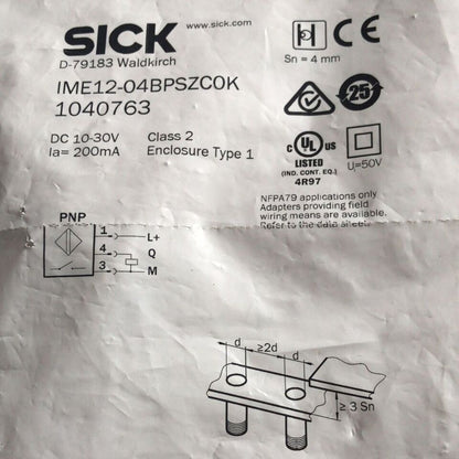 new SICK IME12-04BPSZC0K Sensor One IME1204BPSZC0K - SICK