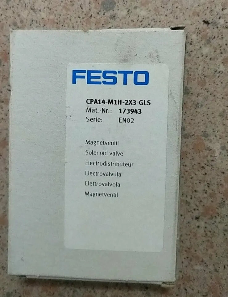 New 1PC Festo CPA14-M1H-2X3-GLS 173943 Solenoid Valve - FESTO