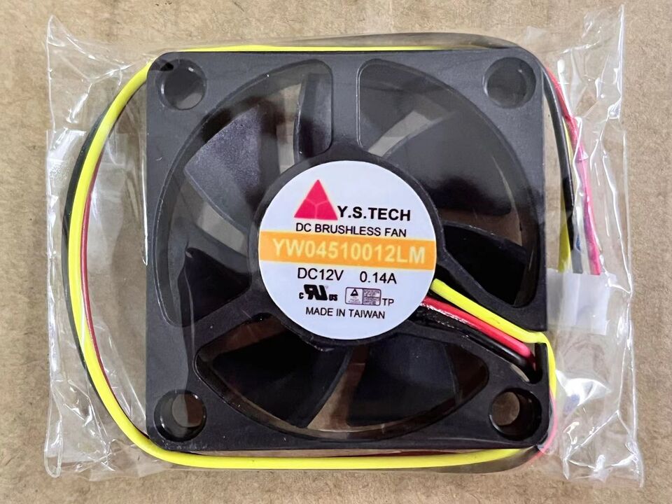 new 1PC Cooling Fan DC 12V 0.14A 45*45*10mm 3 pin YW04510012LM - YUSUN