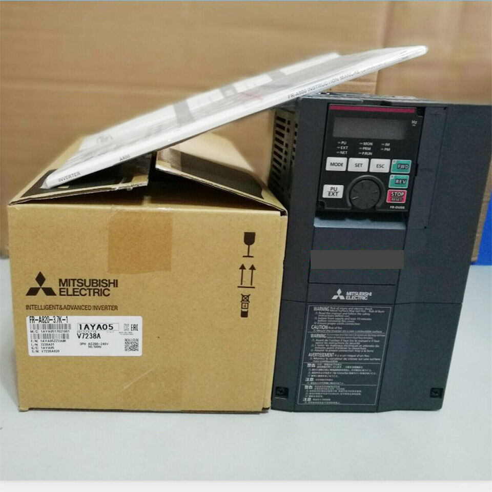 new One Mitsubishi FR-A820-3.7K-1 Inverter FRA8203.7K1 ping - MITSUBISHI