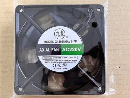 new 1 PCS 0.14A 24W 2 Wire 120 * 120 * 38MM AXIAL Fan G12038HA2B-7P AC 220V - HONEYWELL