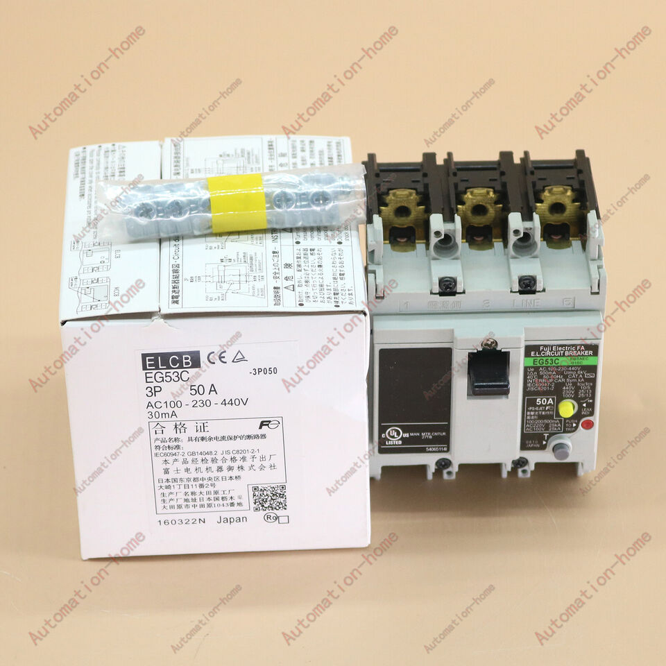 Optimized 1PC Fuji EG55C 3P 50A Leakage Circuit Breaker - FUJI