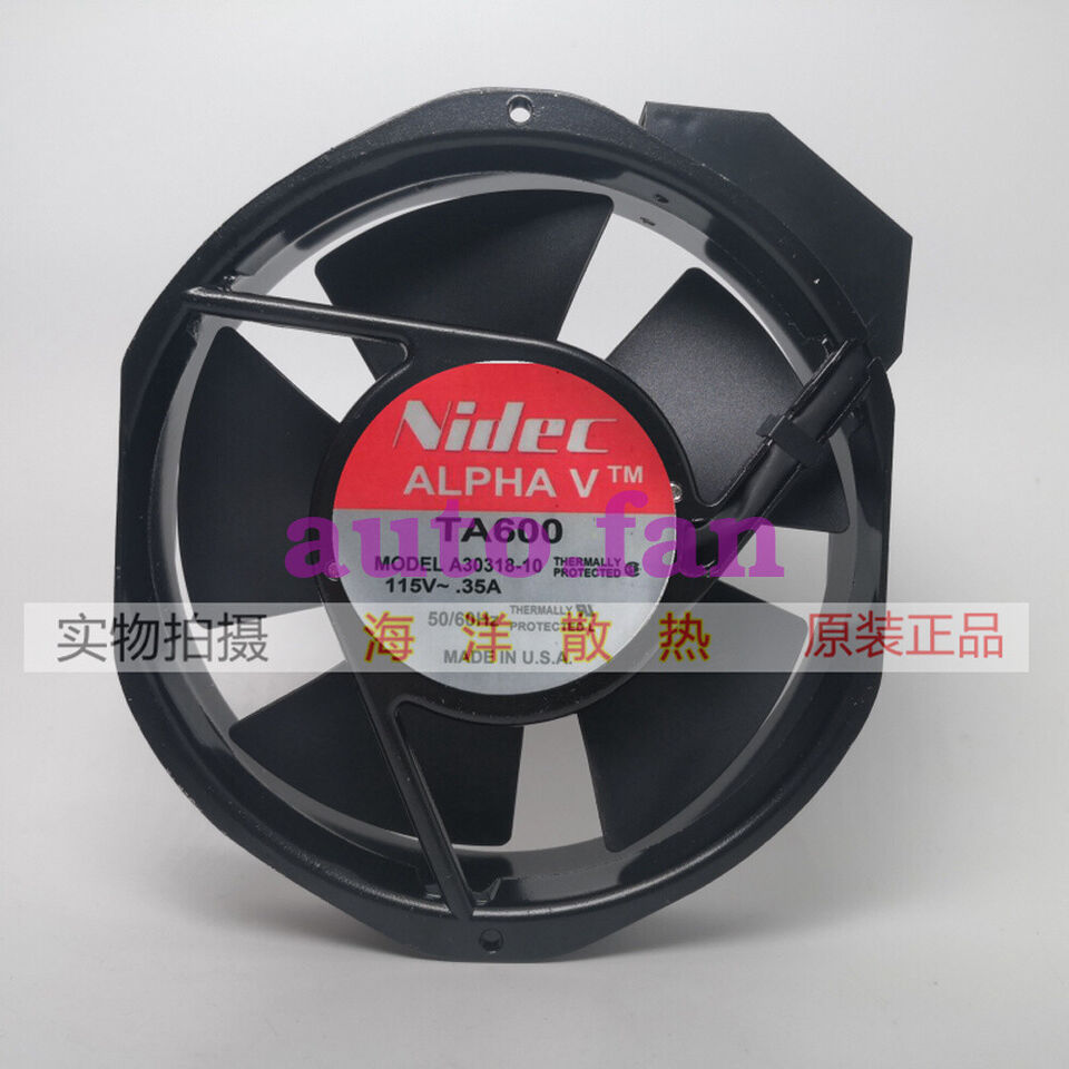 used 1PC aluminum frame AC fan  TA600 A30318-10 115V 0.35A 40W