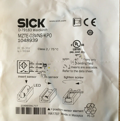 new 1PC Sick MZTE-03VNS-KP0 Magnetic Switch MZTE03VNSKP0 - OMRON