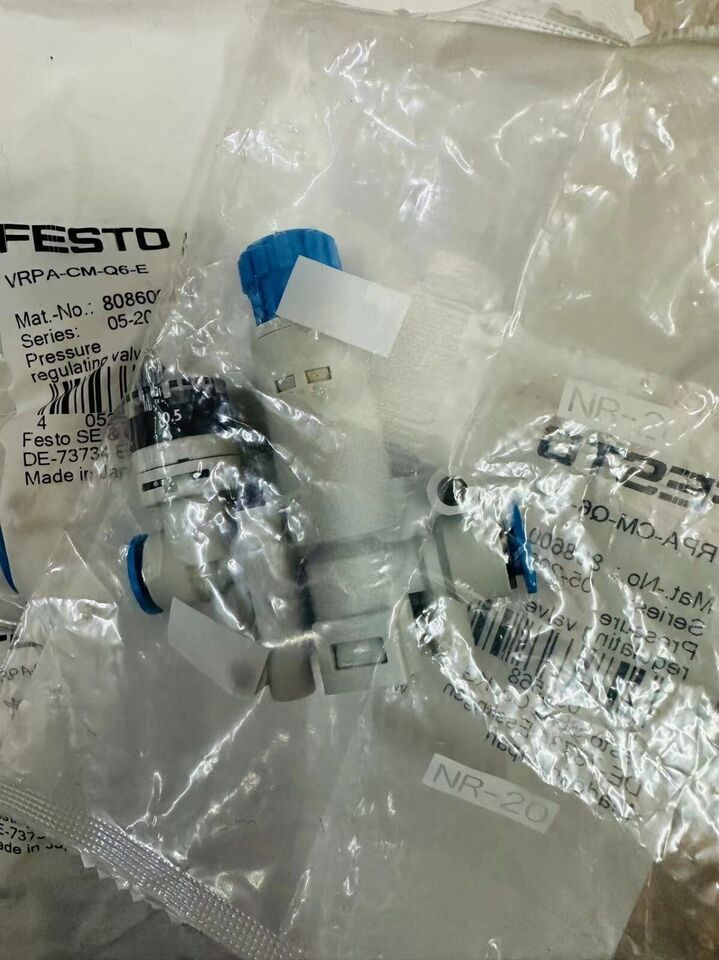 New FESTO VRPA-CM-Q6-E 8086004 Pressure Reducing Valve - FESTO