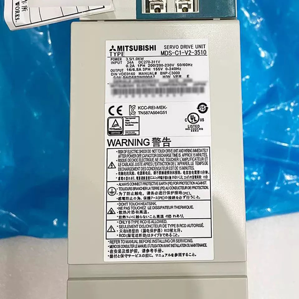 new Mitsubishi MDS-C1-V2-3510 Servo Drive 1PC MDSC1V23510 ping - MITSUBISHI