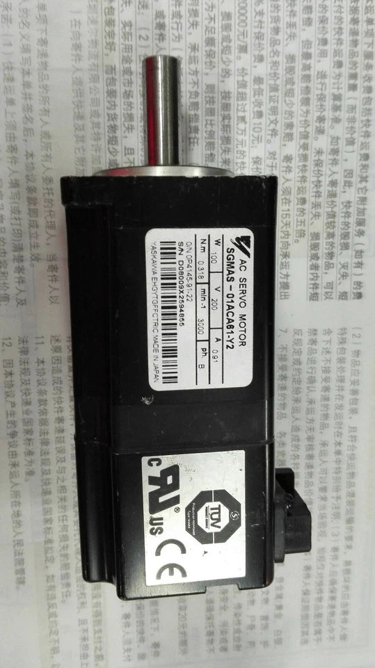 new 1PC YASKAWA SGMAS-01ACA61-Y2 Servo Motor In Box ping