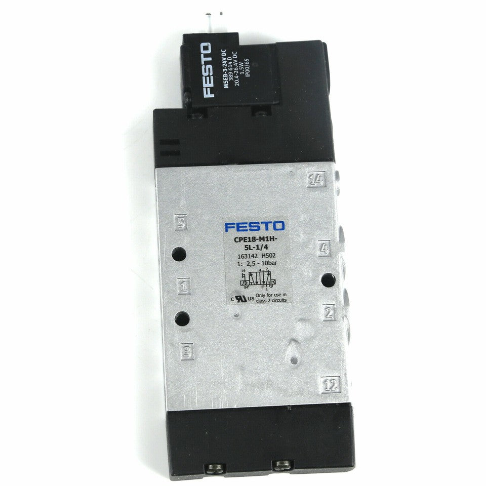 new One Festo CPE18-M1H-5L-1/4 163142 Solenoid Valve ping