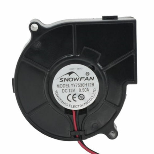 new YY7530H12B 12V 0.50A 7530 Turbo Fan Double Ball Blower Hole Pitch 80MM