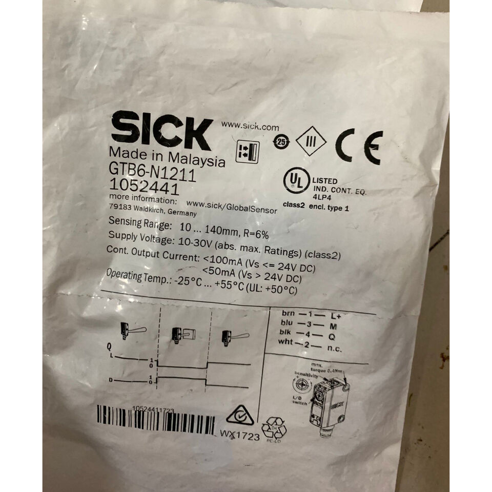 new SICK GTB6-N1211 Photoelectric Sensor One GTB6N1211 - SICK
