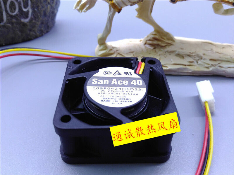 new 1PC  Accessories  Fan San Ace 40 109P0424H6D23 24V 0.07A 4CM