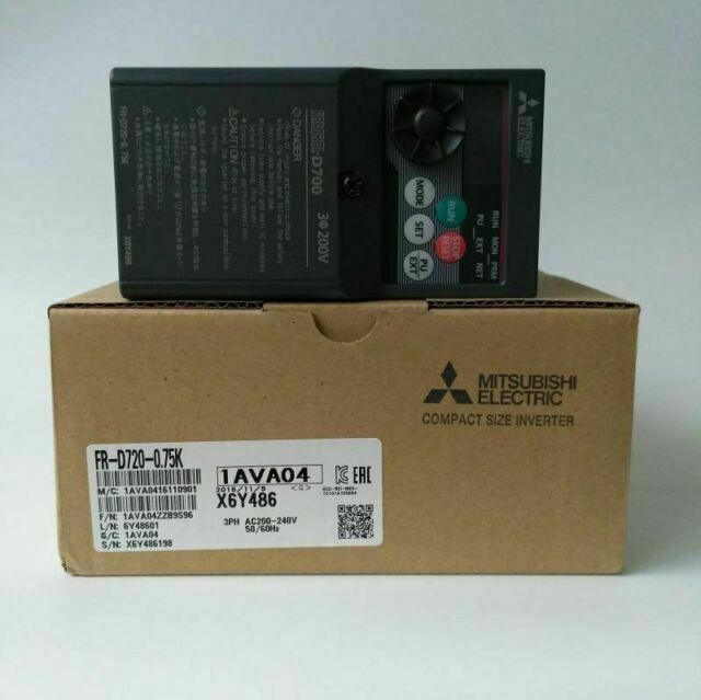 new 1PC MITSUBISHI FR-E720-0.75K Inverter FRE7200.75K In Box ping - MITSUBISHI