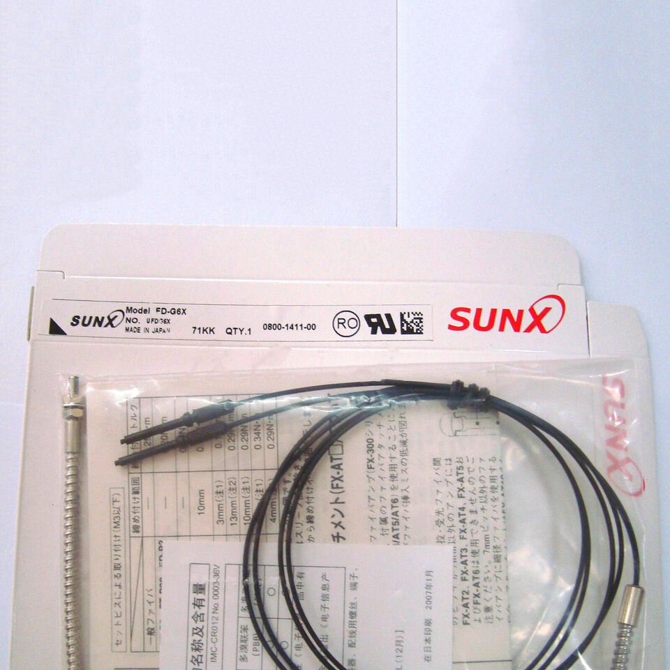 new 1PC  Panasonic Sunx FD-G6X Fiber Optic Sensor FDG6X In Box Sunx