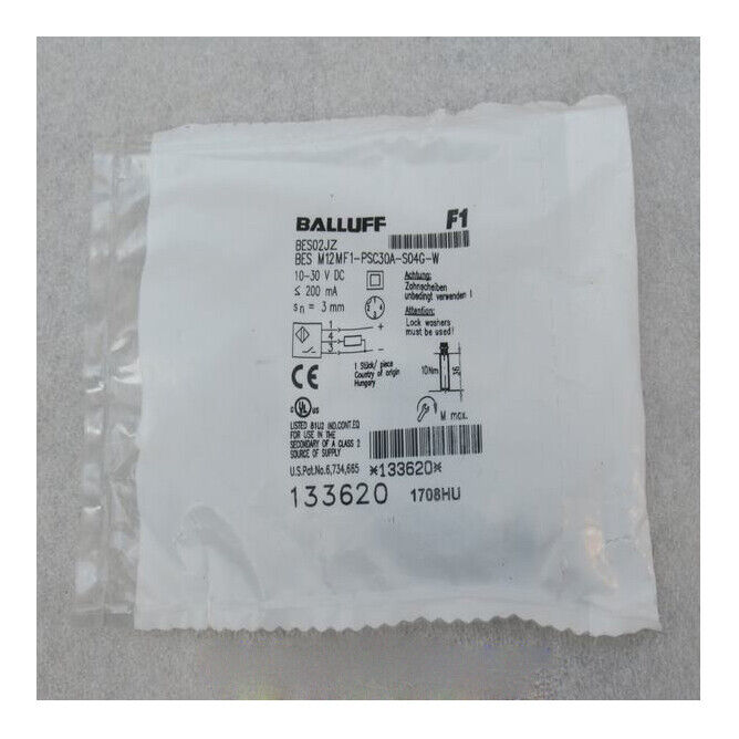 1 PC BALLUFF Proximity Switch M12MF1-PSC30A-S04G-W - BALLUFF