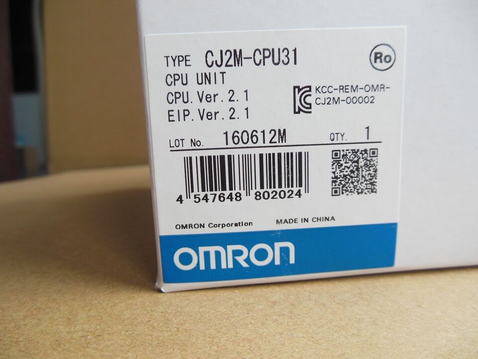 New Omron CJ2MCPU31 CPU Module for PLC Applications - OMRON