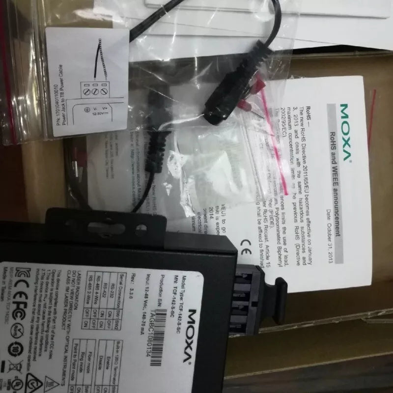 New 1PC Moxa TCF142SSC Fiber Optic Converter TCF142SSC ping - MOXA