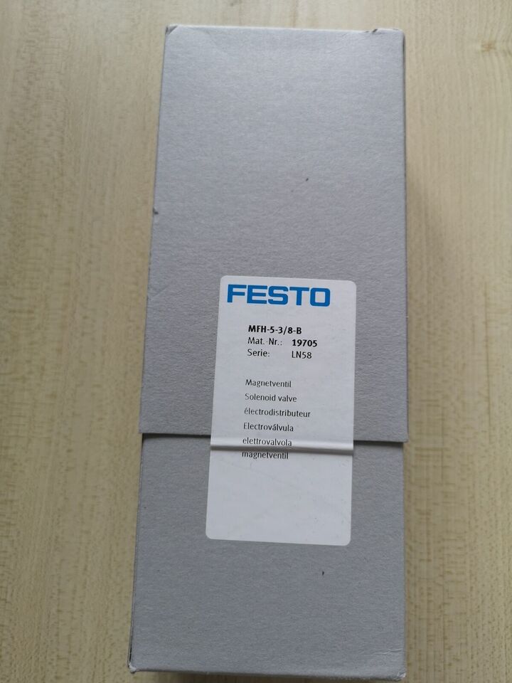 new 1PC Festo MFH-5-3/8-B 19705 Solenoid Valve ping - FESTO