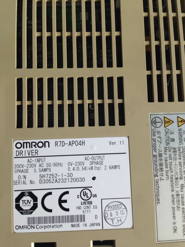 used OMRON R7D-AP04H AC SERVO DRIVER R7DAP04H ping - OMRON
