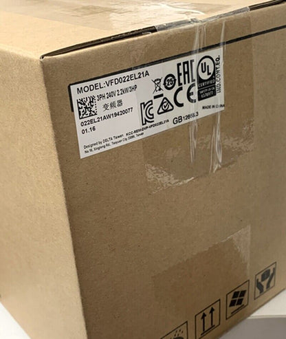 new 1PC Delta VFD022EL21A Inverter 1Phase 220V 2.2KW 3HP ping - DELTA