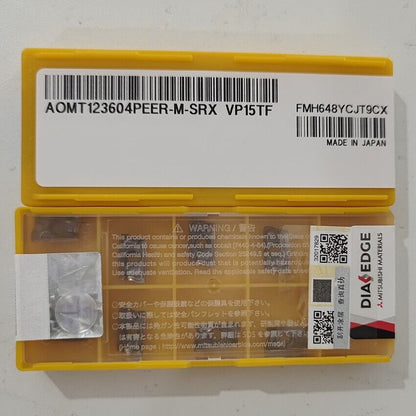 new 10pcs/box Mitsubishi AOMT123604PEER-M VP15TF Carbide Inserts - MITSUBISHI