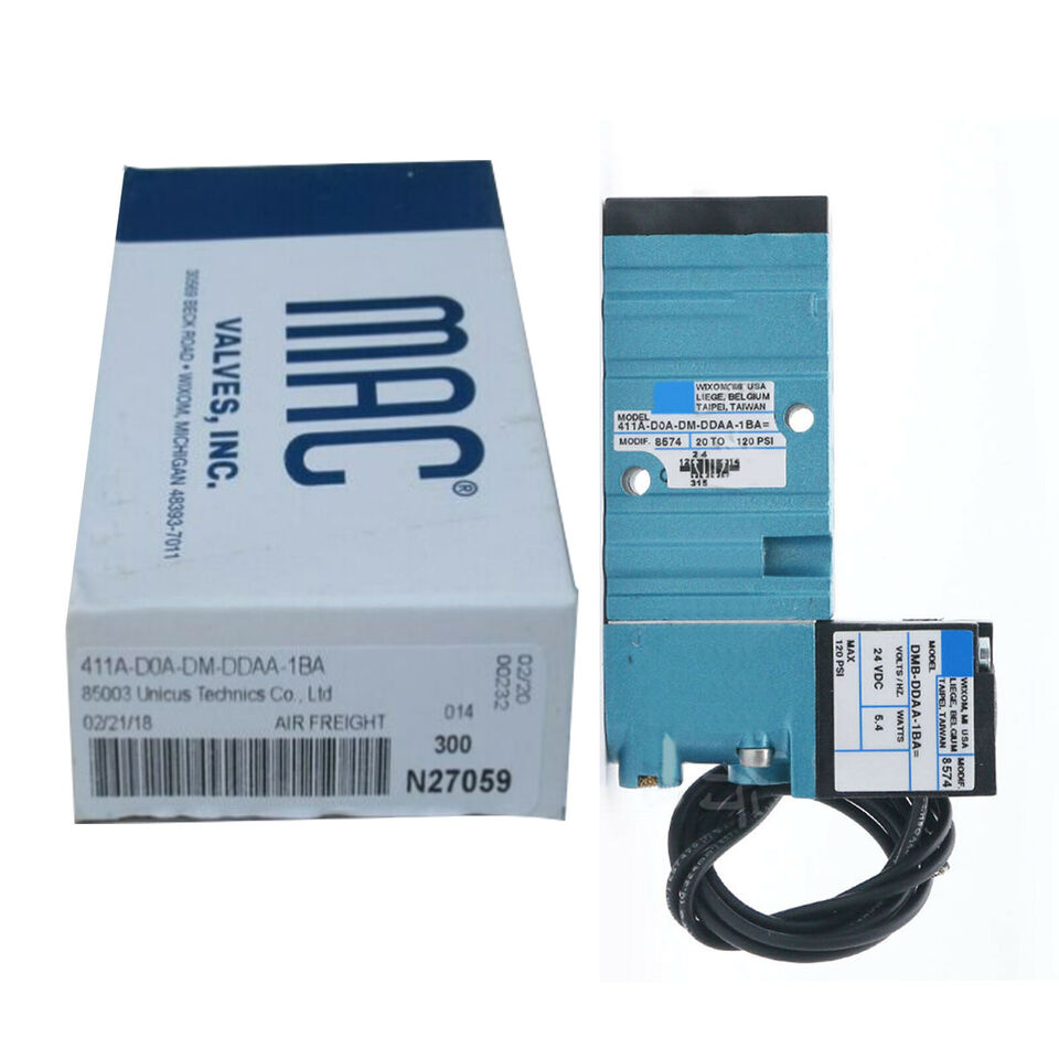 new MAC 411A-D0A-DM-DDAA-1BA Solenoid Valve - NONE
