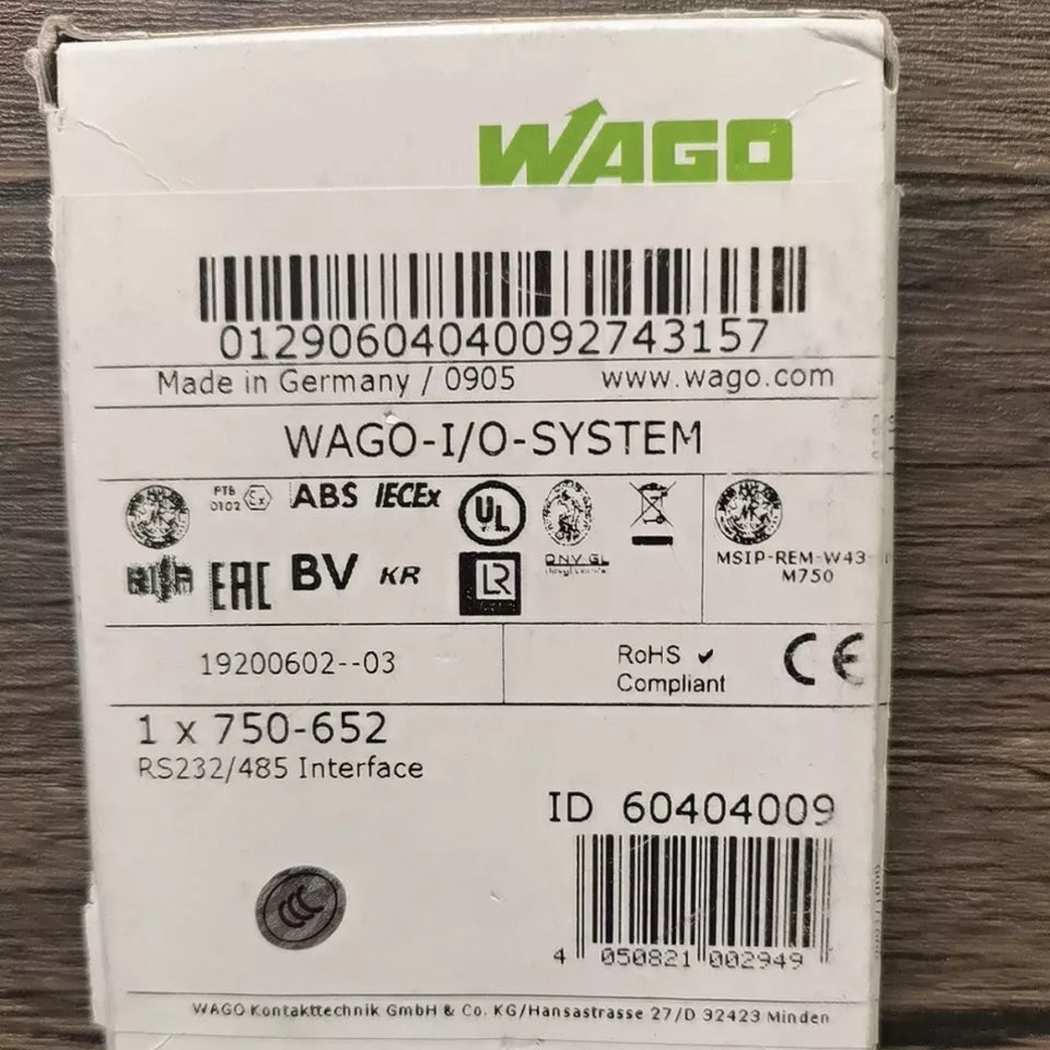 new 1PC Wago 750-652 PLC Module 750652 In Box ping - WAGO