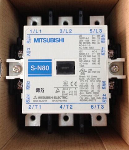 new Mitsubishi S-N80 200-240VAC Contactor 1PC SN80 - MITSUBISHI