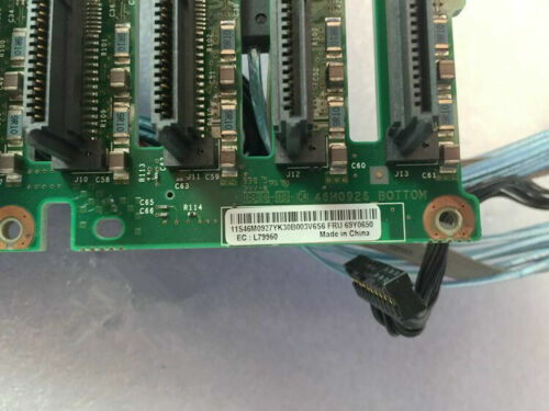 used IBM X3650 M3 8 x 2.5" SAS/SATA Hot-Swap Drive Backplane with Cables 69Y0650