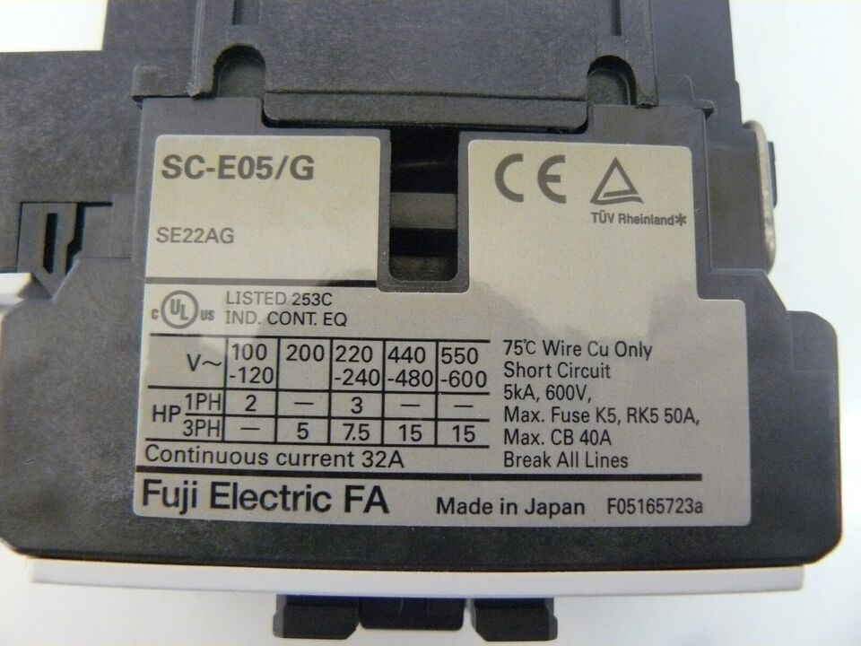new Fuji SC-E05/G 24VDC Contactor 1PC SCE05/G - FUJI