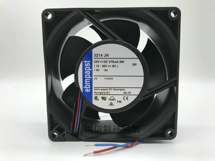 used 1 PCS 9W 92*92*38mm inverter cooling fan equipment Fan 3214JH DC24V 375MA - KOEED
