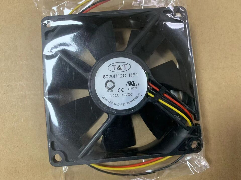 1PC 8020H12C DC12V 3Pin Cooling Fan - COOLFLOW