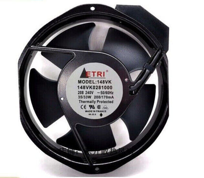 new 1PC MODEL THERMALLY PROTECTED Aluminum frame AC fan 148VK0282030 208 240V - THERMALLY PROTECTED SOLUTIONS