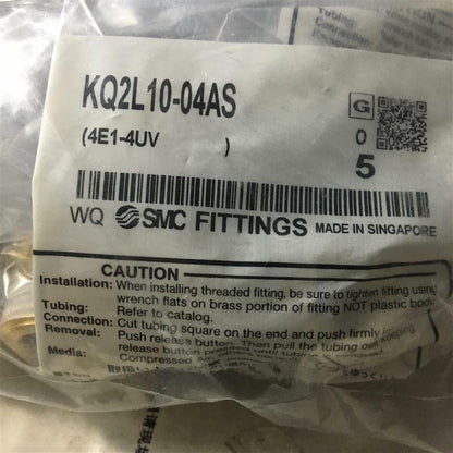 new 5PCS SMC KQ2L10-04AS Fittings KQ2L1004AS - SMC