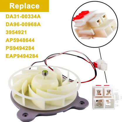 new For Samsung Refrigerator Evaporator Fan Motor DA31-00287B - SAMSUNG
