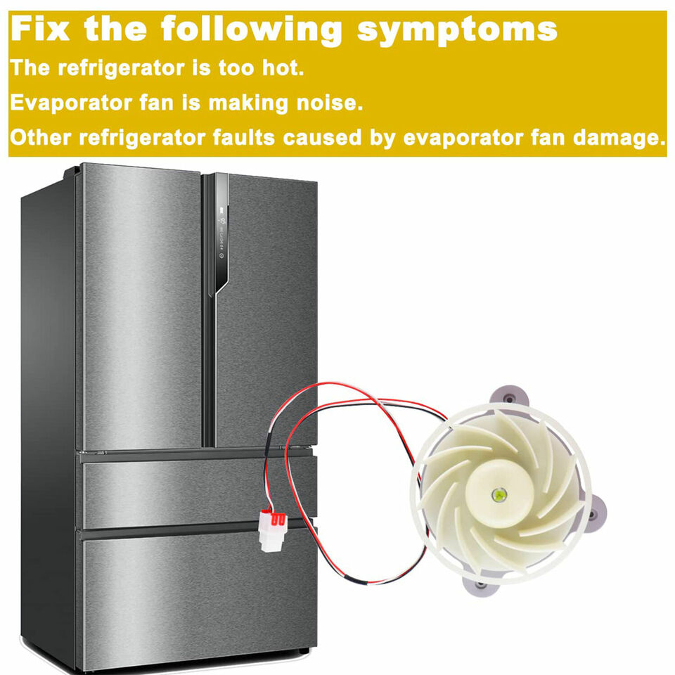 new For Samsung Refrigerator Evaporator Fan Motor DA31-00287B - SAMSUNG