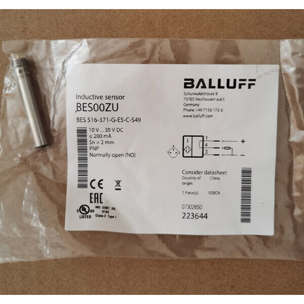 1PC BALLUFF BES 516-371-G-E5-C-S49 Proximity Switch Sensor - BALLOFF