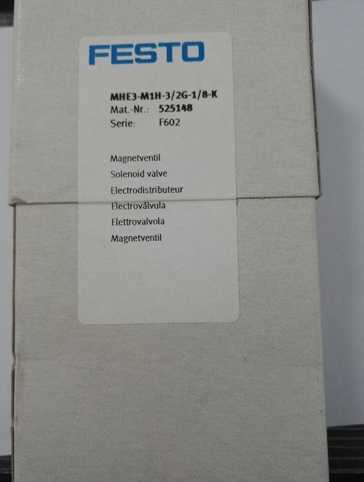 new 1PC Festo MHE3-M1H-3/2G-1/8-K 525148 Solenoid Valve ping - FESTO
