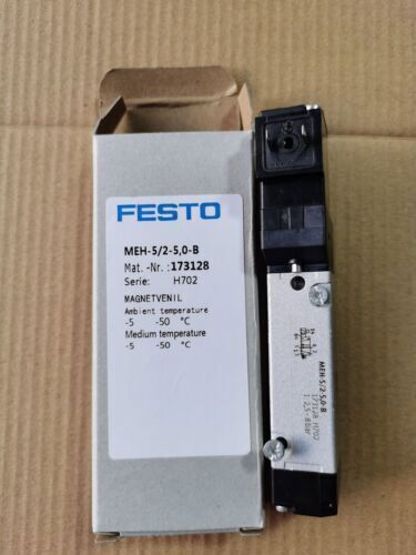 new FESTO MEH-5/2-5,0-B 173128 1PC Solenoid Valve - FESTO