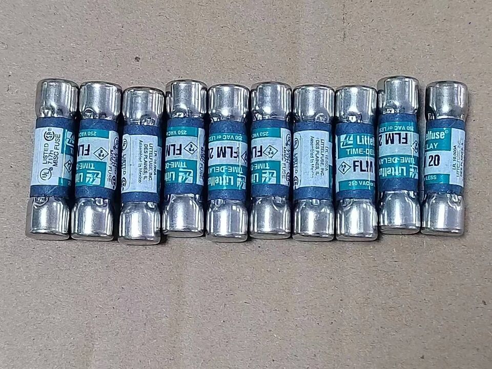 new 10PC Midget Time-Delay Fuse FLM20 20A 250V - PRODUCTVENDOR
