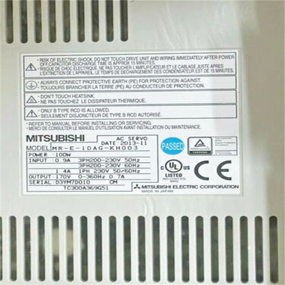 new One Mitsubishi MR-E-10AG-KH003 Servo Drive ping - MITSUBISHI